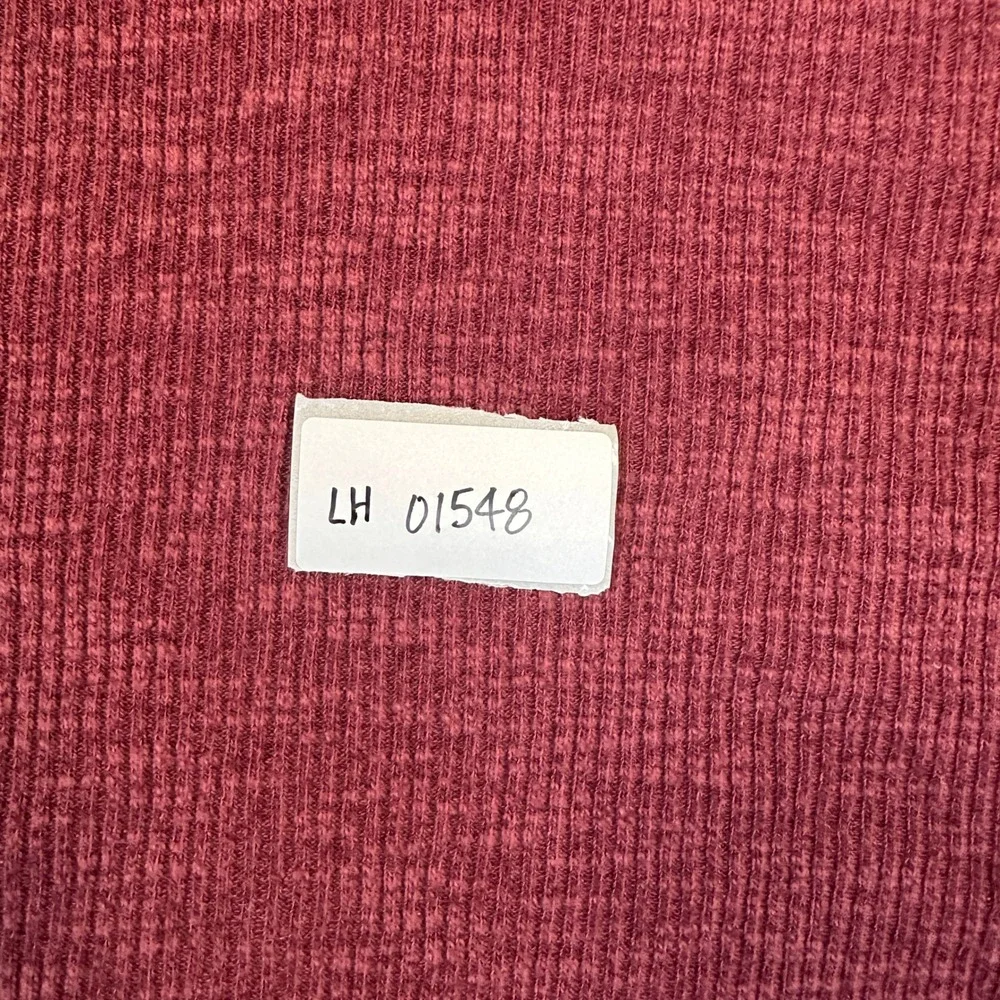 Old Navy Waffle-Knit Hoodie XL (14-16) Burgundy Soft Thermal Layer